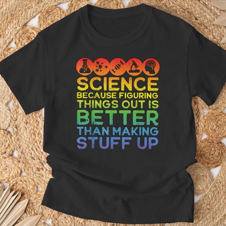 Science Lover Science Teacher Science Is Real Science T-Shirt Gifts for Old Men