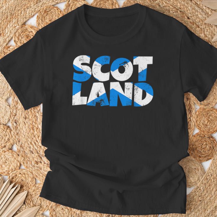 Scotland Flags Scotland T-Shirt Geschenke für alte Männer