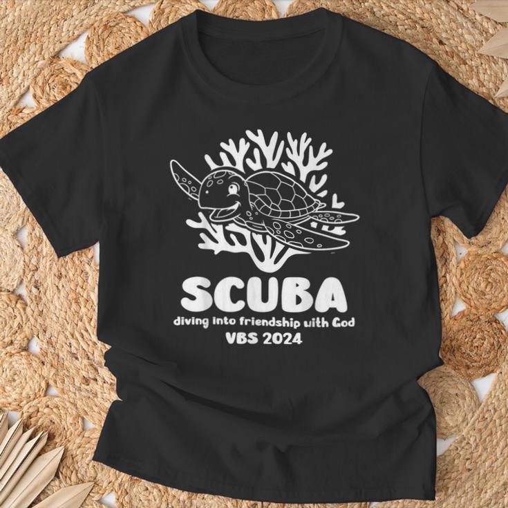 Scuba Vbs 2024 Diving Into Friendship With God Christian T-Shirt | Mazezy