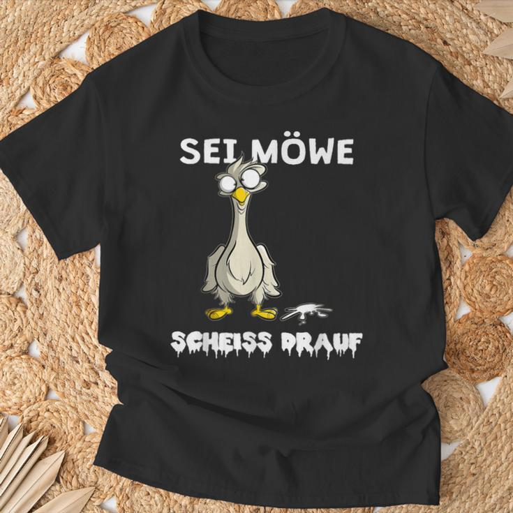 Sei Seagull Scheiss Drauf German Language T-Shirt Geschenke für alte Männer