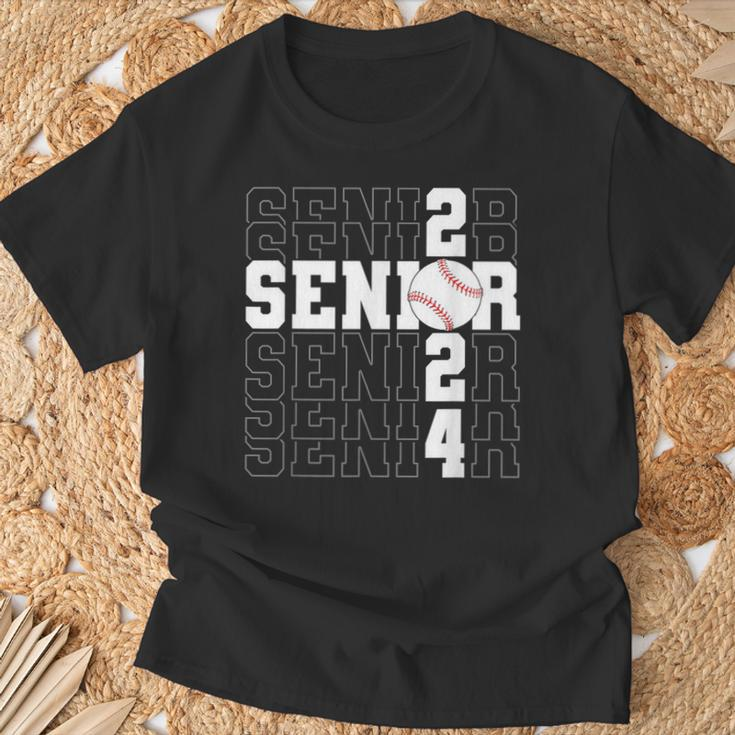 Senior 2024 Class Of 2024 Baseball Graduation 2024 T-Shirt Gifts for Old Men