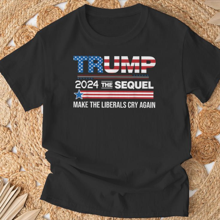 Sequel Make Liberals Cry Again Us Flag T-Shirt Gifts for Old Men