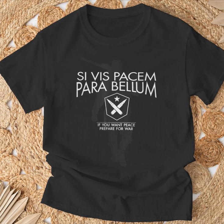Si Vis Pacem Para Bellum Soldiers T-Shirt Geschenke für alte Männer