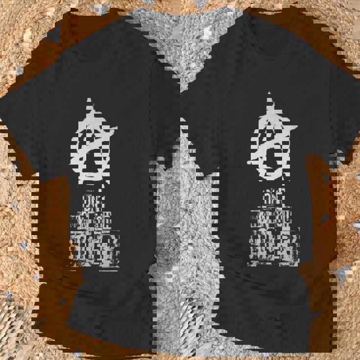 Signe D'anarchie Chaos Punks Punk Rock Anarchie T-Shirt Cadeaux pour les vieillards
