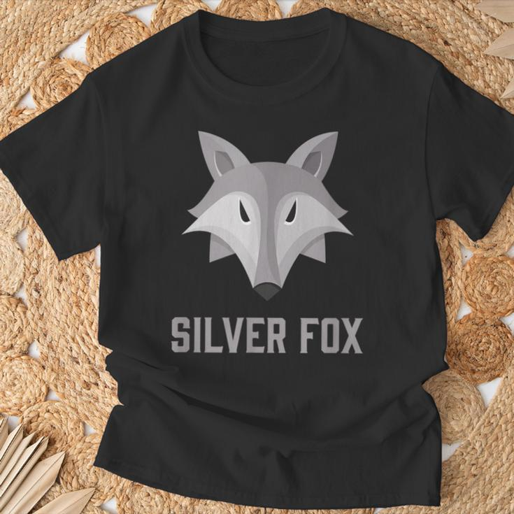 Silberfuchs Grafik T-Shirt Unisex, Elegantes Design mit Fuchs-Motiv Geschenke für alte Männer