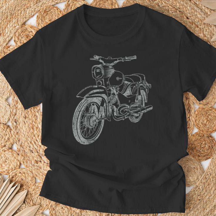 Simson Star Vintage Lineart Silhouette T-Shirt Geschenke für alte Männer