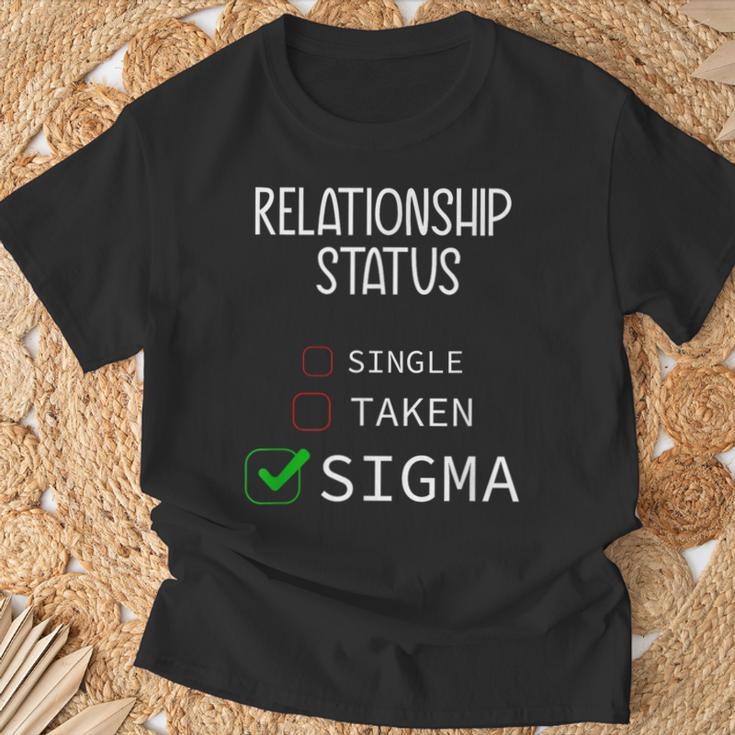 Single Taken Sigma Valentine's Day 2024 T-Shirt Gifts for Old Men