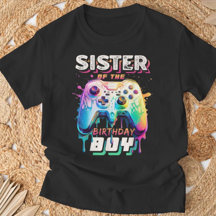 Sister Of The Birthday Boy Matching Video Game Birthday T-Shirt Gifts for Old Men