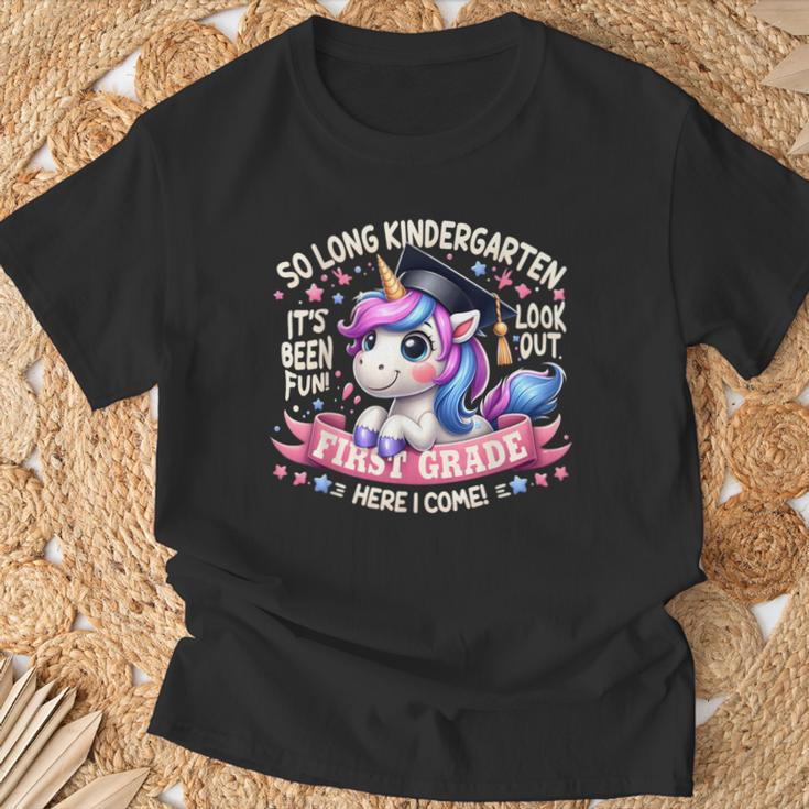 So Long Kindergarten Graduation First Grade Here I Come T-Shirt Gifts for Old Men