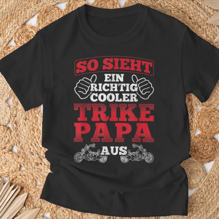 So Sieht Cooler Trike Papa Ausater Trike T-Shirt Geschenke für alte Männer