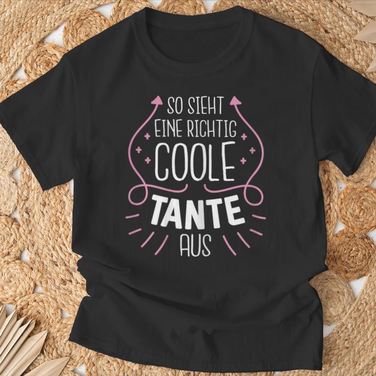 So Sieht Eine Richtig Coole Tante Aus T-Shirt Geschenke für alte Männer