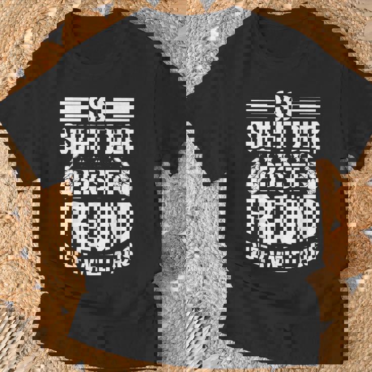 So Ssieht Der Beste Freund Der Welt Aus Slogan Bester Freund T-Shirt Geschenke für alte Männer