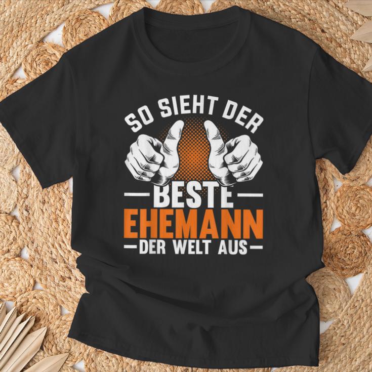 So Ssieht Der Beste Husann Der Welt Aus Man T-Shirt Geschenke für alte Männer