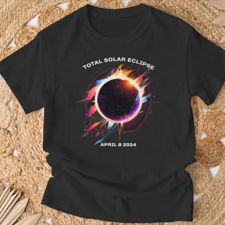 Solar Eclipse 2024 4824 Totality Event Watching Souvenir T-Shirt Gifts for Old Men