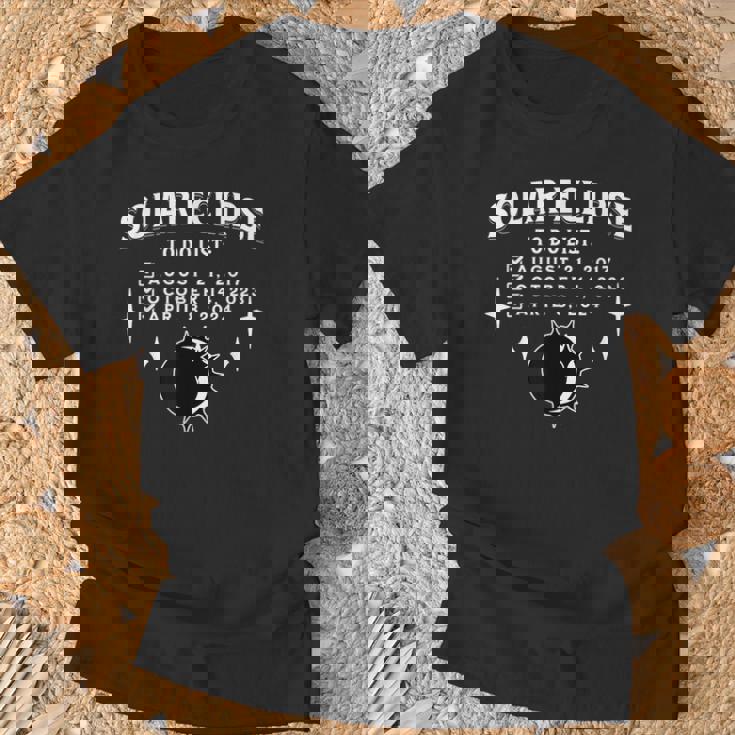 Solar Eclipse Checklist 2017-2024 Astronomical Enthusiast T-Shirt Gifts for Old Men