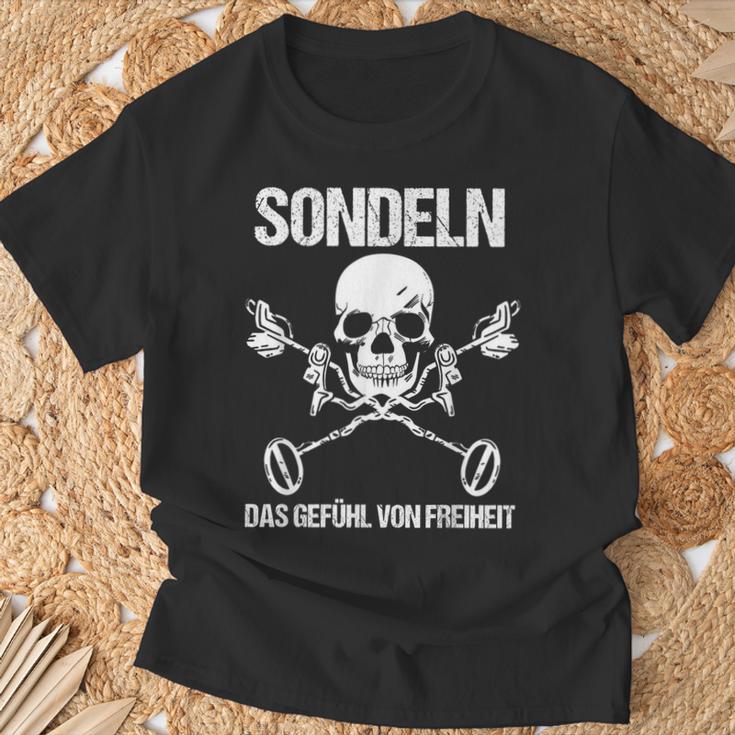 Sondler Sondengänger Sondeln Metalldetektor S T-Shirt Geschenke für alte Männer