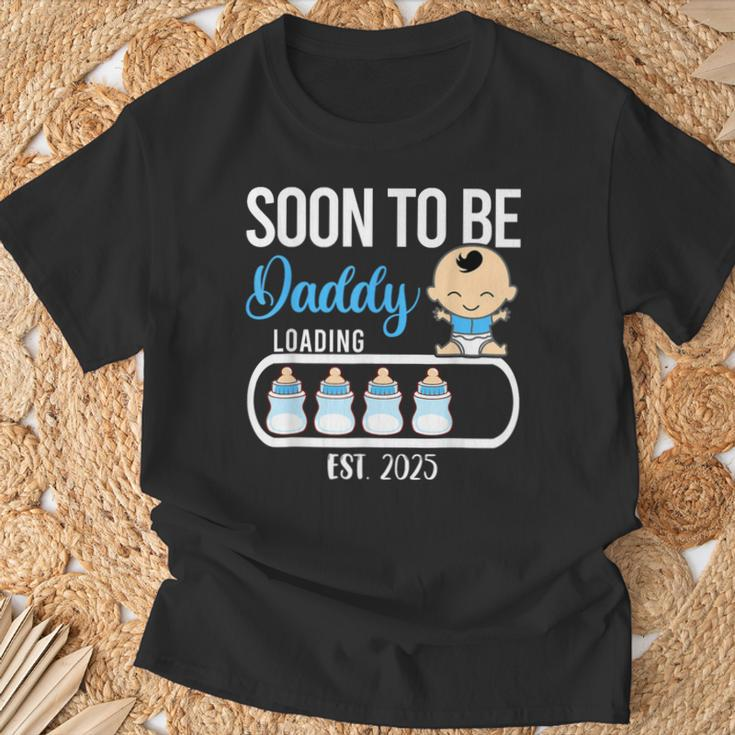 Soon To Be Daddy 2025 Boy Gender Reveal Party Dad Father T-Shirt Gifts for Old Men