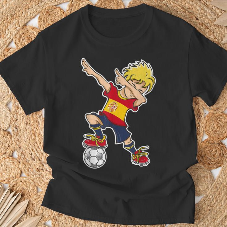 Spain Football Jersey Spain Flag T-Shirt Geschenke für alte Männer