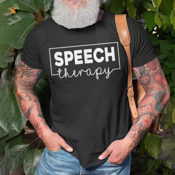 Speech Therapy Speech Language Pathologist Slp T-Shirt Gifts for Old Men