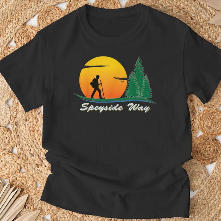 Speyside Way Wanderweg Wege Flüsse T-Shirt Geschenke für alte Männer