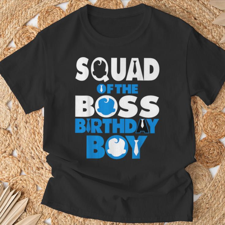 Squad Of The Boss Birthday Boy Baby Decorations T-Shirt Gifts for Old Men