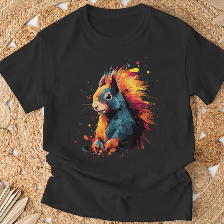 Squirrel Colourful T-Shirt Geschenke für alte Männer
