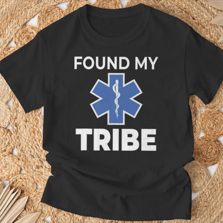 Star Of Life Found My Tribe Ems Pride Emt T-Shirt Gifts for Old Men