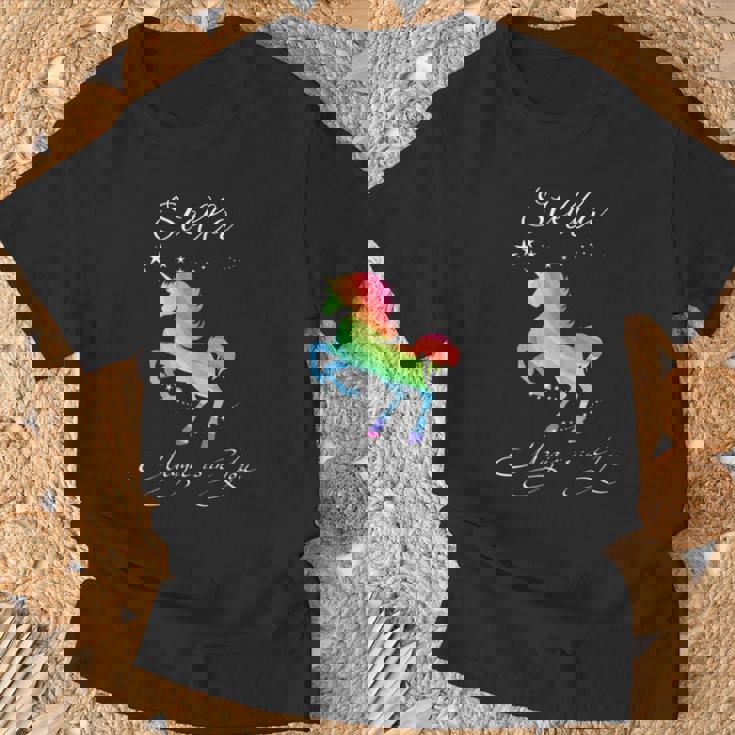Stella Magic Einhorn T-Shirt - Mystisches Pferd mit Regenbogenspritzern Geschenke für alte Männer