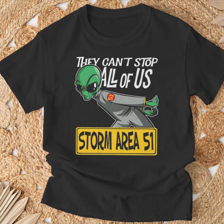 Storm Area 51 They Can't Stop All Of Us Running Alien T-Shirt Gifts for Old Men