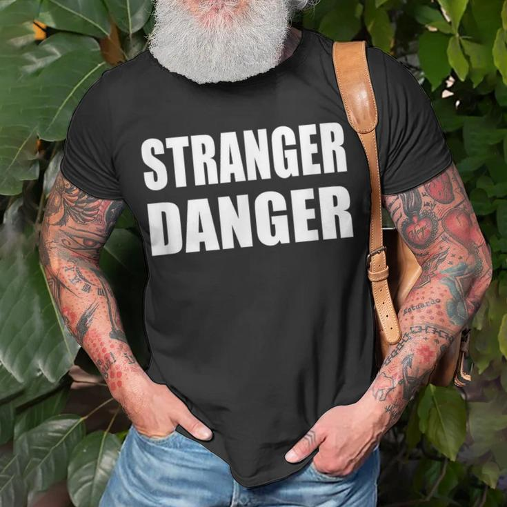 Stranger Danger T-Shirt Gifts for Old Men