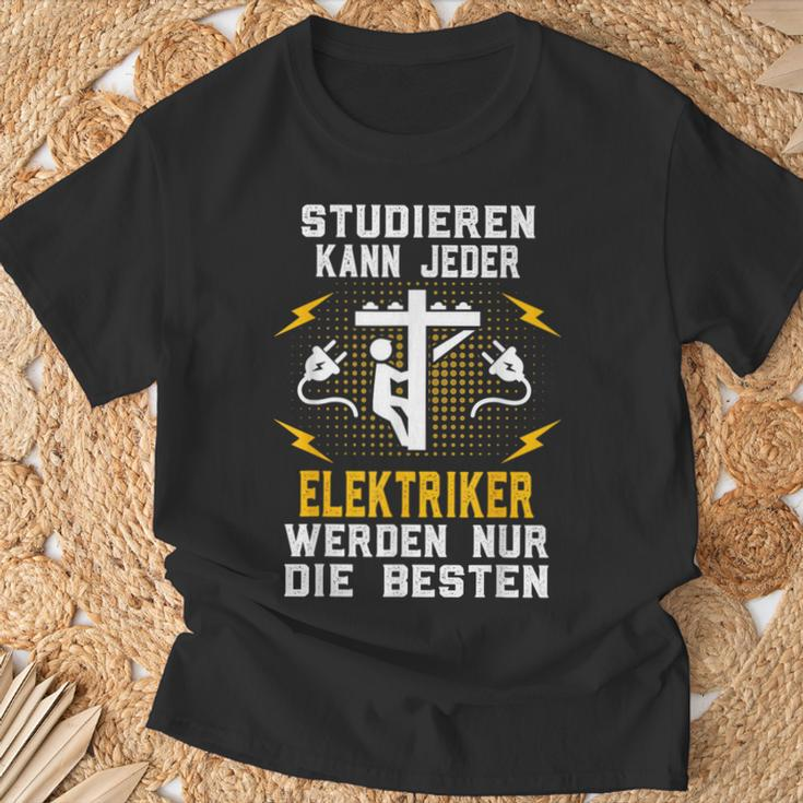 Studier Kann Jeder Electrician Wecen Nur Die Beste S T-Shirt Geschenke für alte Männer
