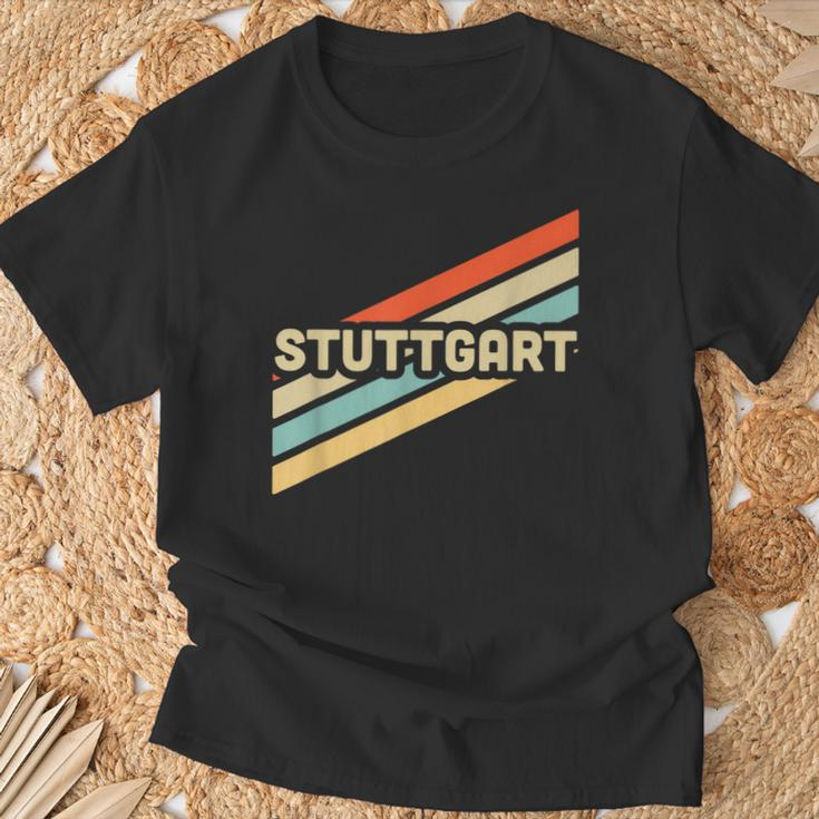 Stuttgart Vintage Retro S T-Shirt Geschenke für alte Männer