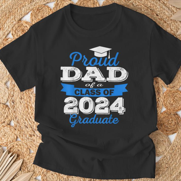 Super Proud Dad Of 2024 Graduate Awesome Family College T-Shirt Gifts for Old Men