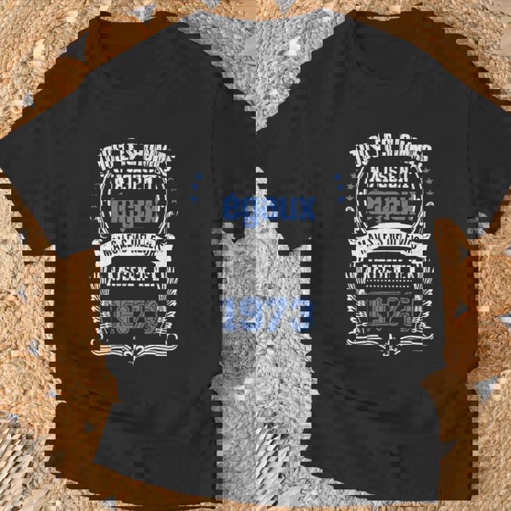 T-shirt Vintage Année 1973, Design Rétro Unisexe Cadeaux pour les vieillards
