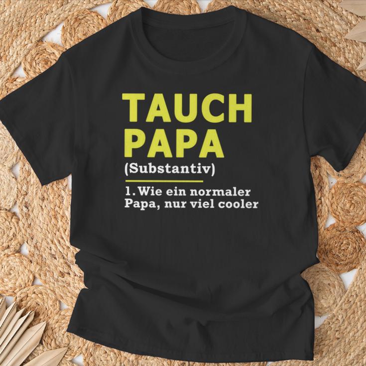 Tauch Papa T-Shirt Geschenke für alte Männer