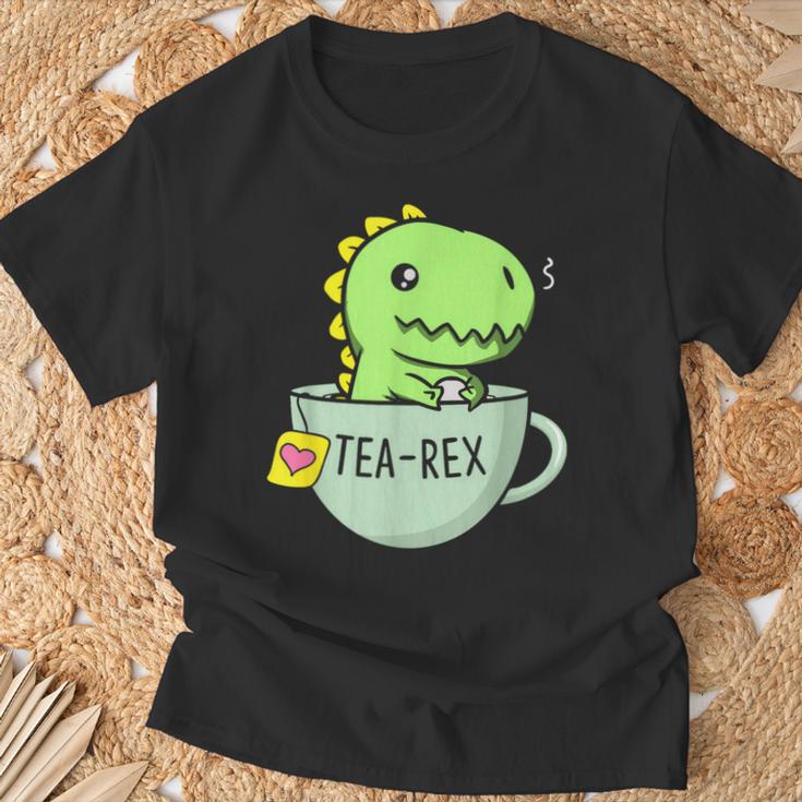 Tea Rex Niedlicher Dinosaurier Tyrannosaurus Rex In Einer Tasse T-Shirt Geschenke für alte Männer