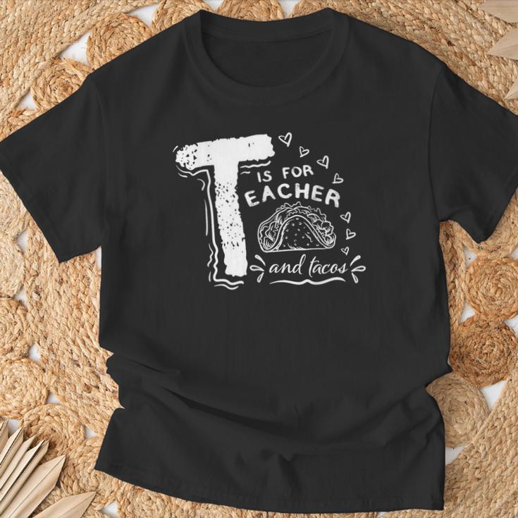 Teacher And Taco Tuesday Cinco De Mayo Teacher T-Shirt Gifts for Old Men