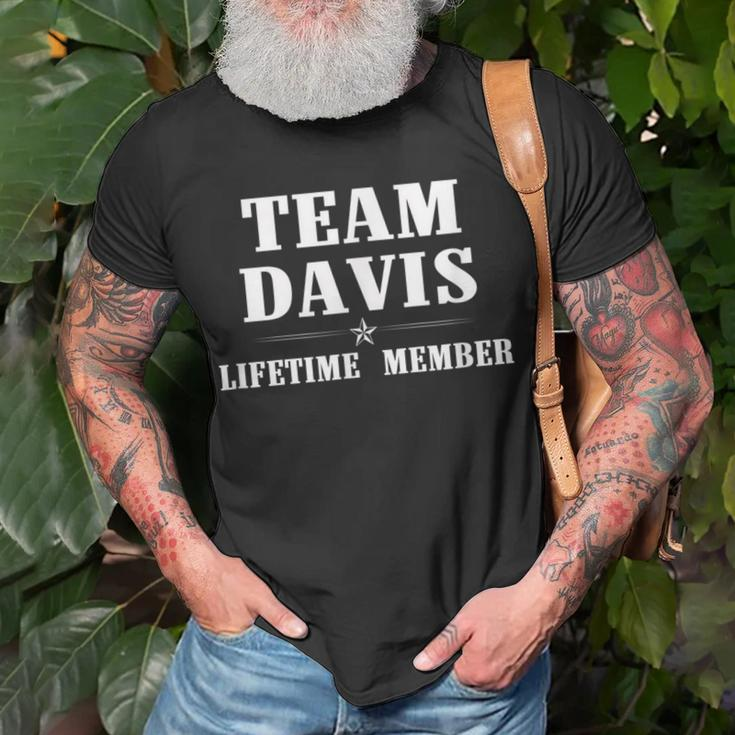 Team Davis Surname Family Last Name T-Shirt Gifts for Old Men