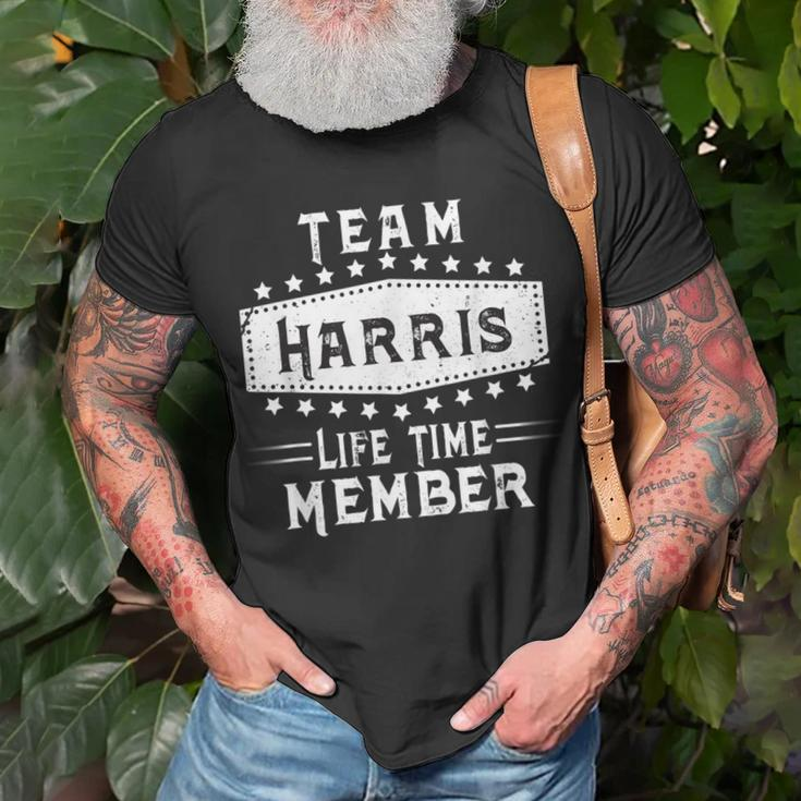 Team Harris Life Time Member Family Name T-Shirt Gifts for Old Men