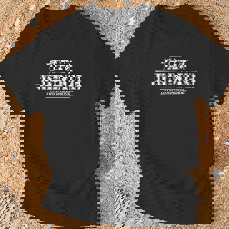Team Jeremiah Proud Family Surname Last Name T-Shirt Gifts for Old Men