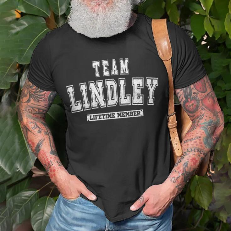 Team Lindley Lifetime Member Family Last Name T-Shirt Gifts for Old Men