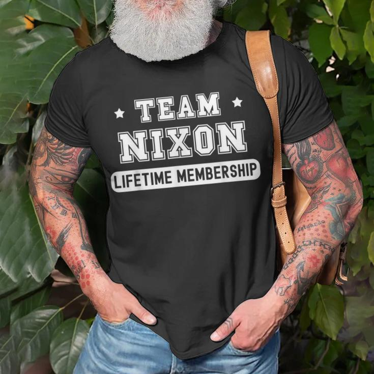 Team Nixon Lifetime Membership Family Last Name T-Shirt Gifts for Old Men