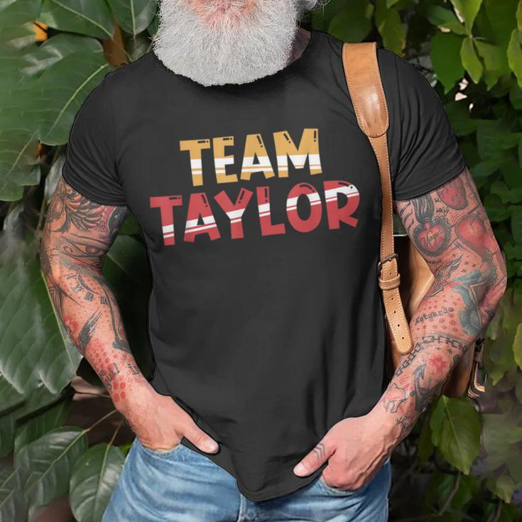 Team Taylor Lifetime Member Surname Family Last Name T-Shirt Gifts for Old Men
