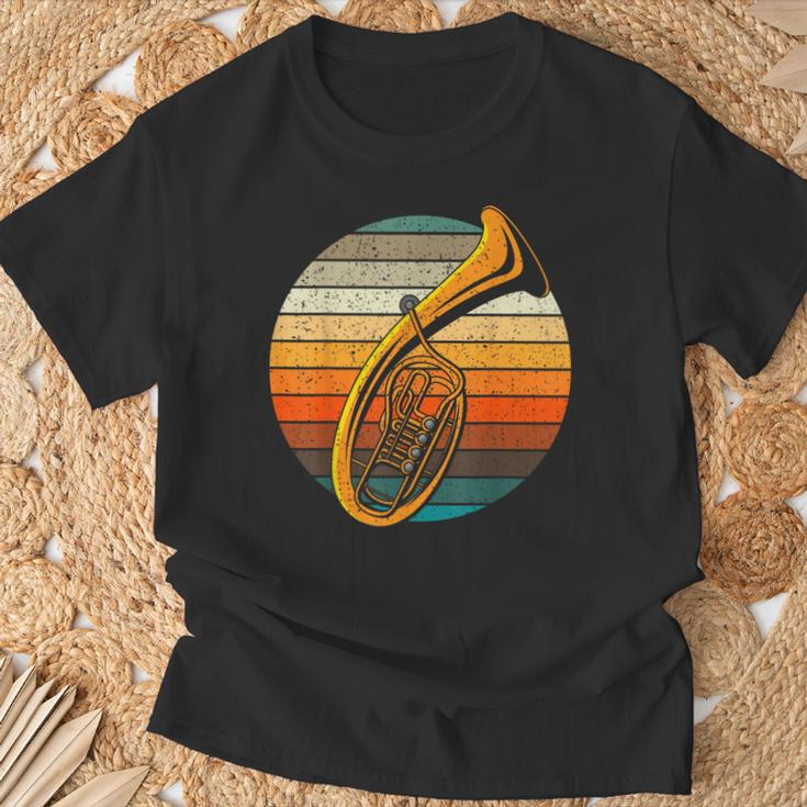 Tenor Horn Retro Horn Folk Music Flugelhorn Baritone T-Shirt Geschenke für alte Männer