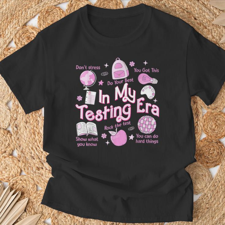 In My Testing Era Teachers Student Rock The Test Testing Day T-Shirt Gifts for Old Men