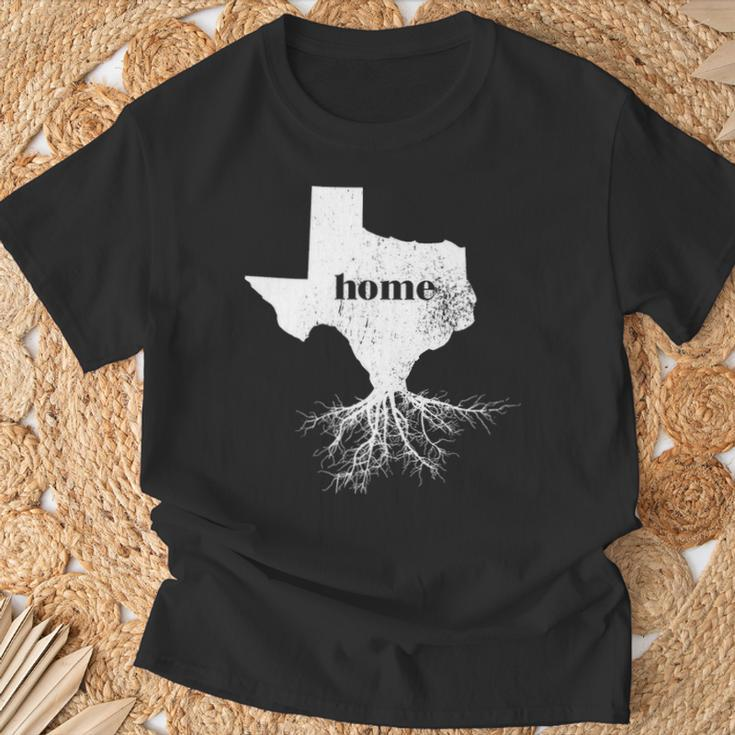 Texas Men Women Home State Pride Roots Love T-Shirt Gifts for Old Men
