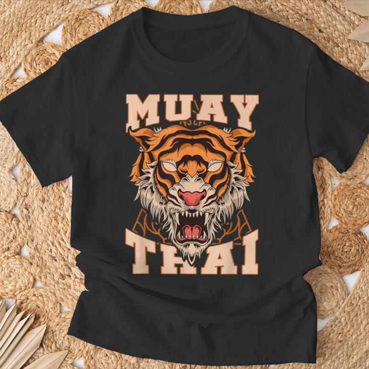 Thai Boxer Tiger Muay Thai T-Shirt Geschenke für alte Männer