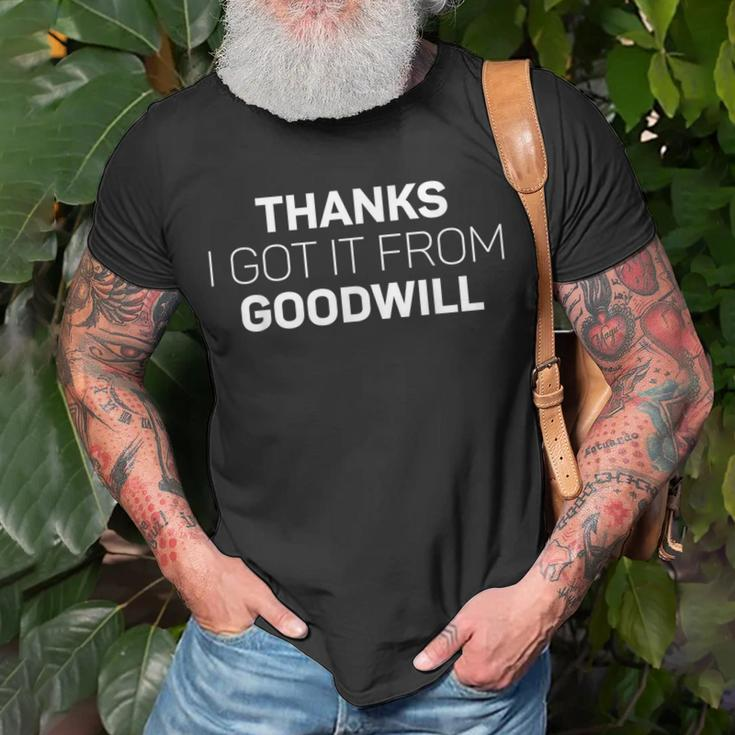 Thanks I Got It From Goodwill Thrift Shopping T-Shirt Gifts for Old Men