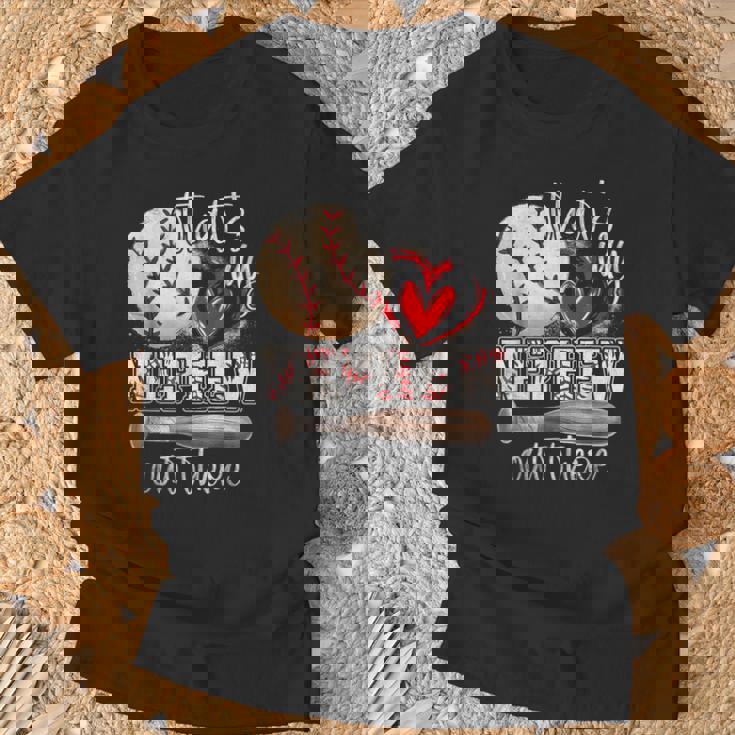 That's My Nephew Out There Baseball Aunt Auntie Mother's Day T-Shirt Gifts for Old Men