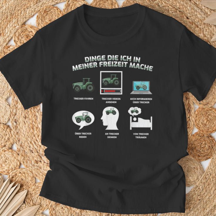 Things Die Ich In Meiner Freizeit Mache Tractor T-Shirt Geschenke für alte Männer